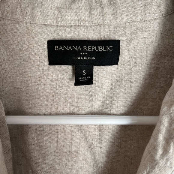 Banana Republic Women's Cropped Linen Embroidered Top - Picture 7 of 9